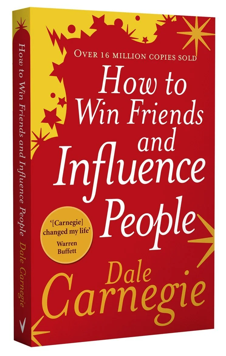 Book cover of How to Win Friends and Influence People by Dale Carnegie.