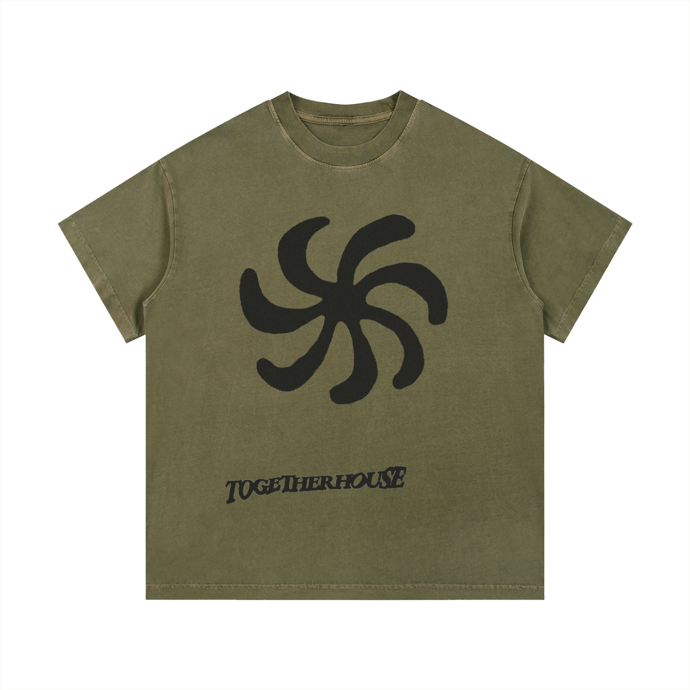 TogetherHouse Tee- Olive Green