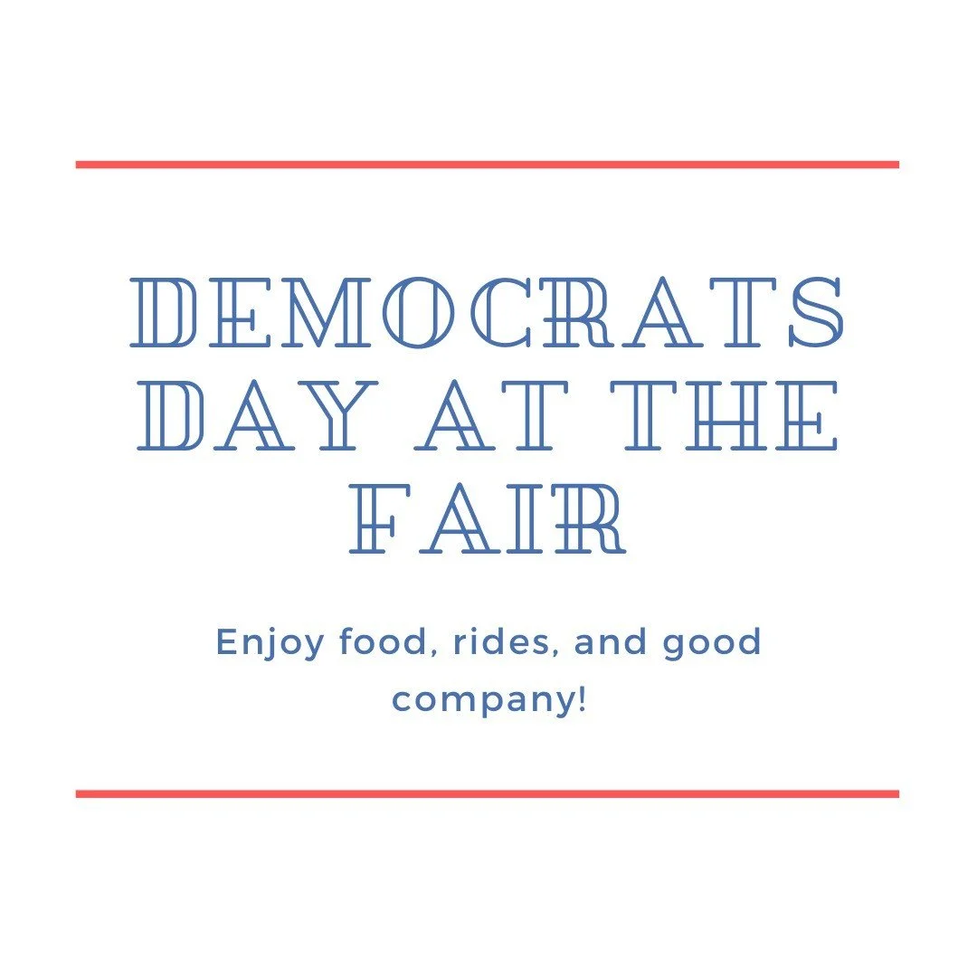 Join us tomorrow (August 12) for a day at the @summitcountyfairut in Coalville! We'll be there from 5:30 to 7:30pm - look for the "Vote Democratic" flag in the vendor/food area. Come to socialize with fellow Democrats, support our local ven