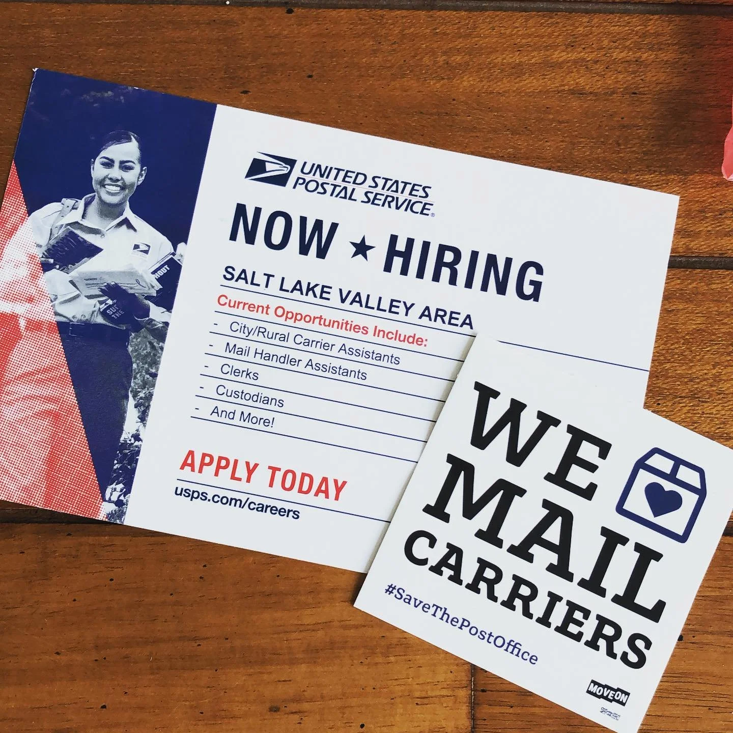 We love the Post Office! The USPS employs thousands of vets, provides good union jobs that keep our families strong, and they are backbone of our nation, delivering essentials to us all six days a week. Remember, you don&rsquo;t need to request a mai