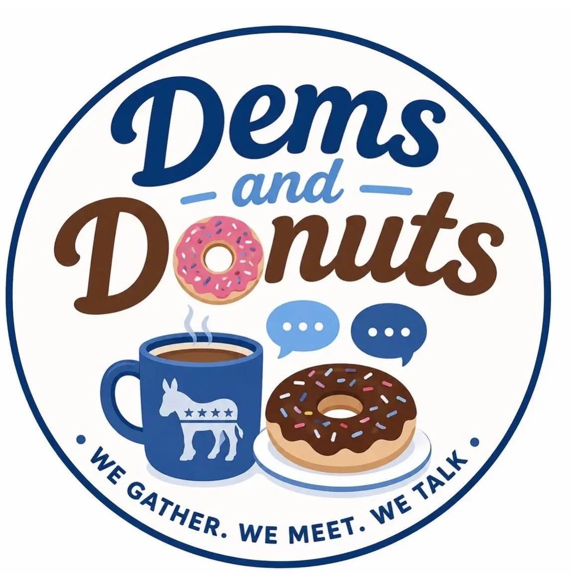 Join us tomorrow!
Dems &amp; Donuts - casual gatherings in different spots around the county for connection and conversation.
Monday, September 14th, 9:00 AM, Mirror Lake Diner  35 S Main Street Kamas. No need to RSVP, just show up. Coffee is on us!