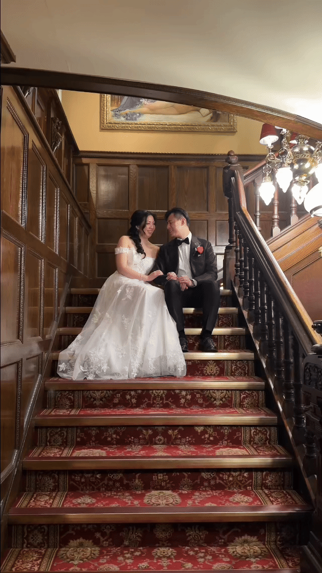 Elevated iPhone wedding content — Madison Hotel, NJ