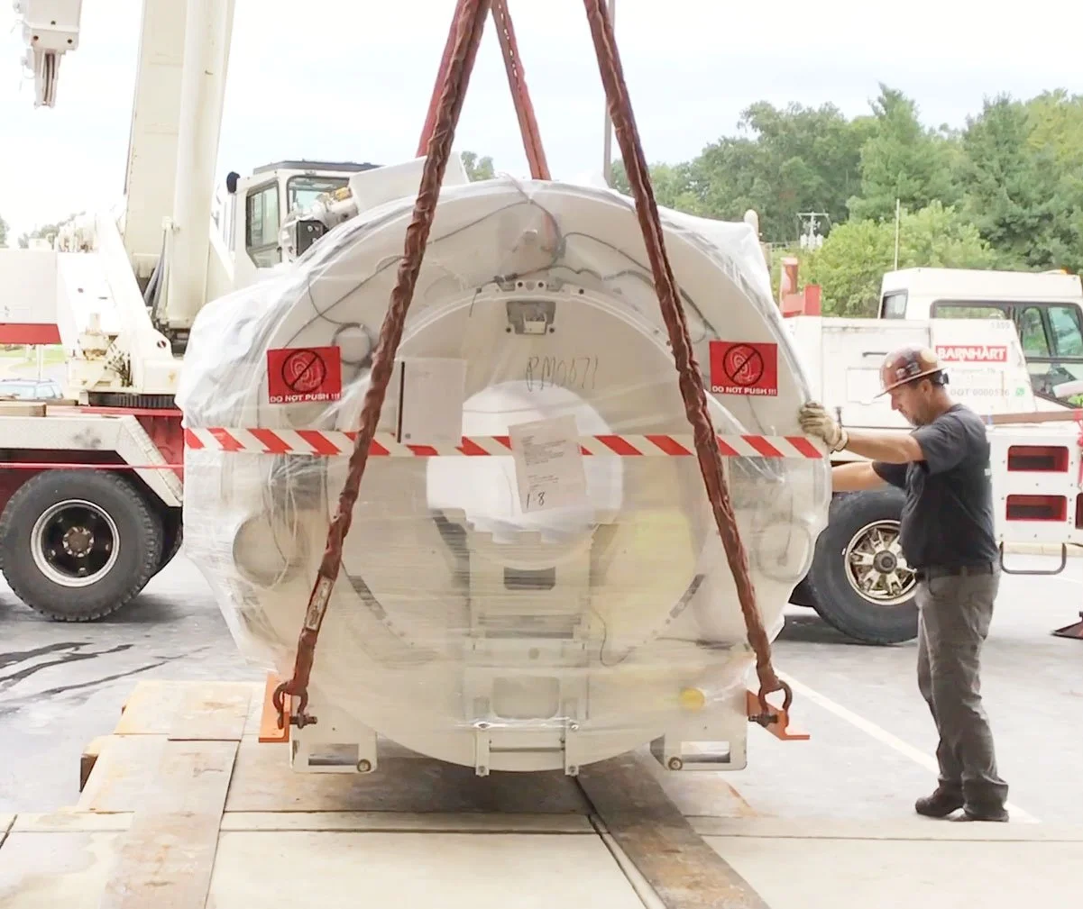 Medical equipment installation and rigging