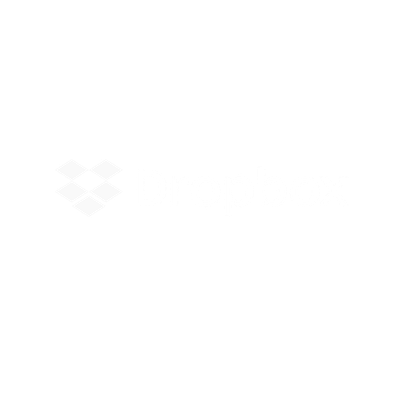 Dropbox logo on a black background.