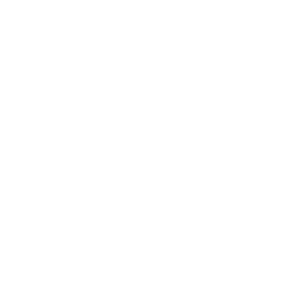 Icon of a radar, a hand-held star-shaped tool, and a cone-shaped object, all in white on a black background.
