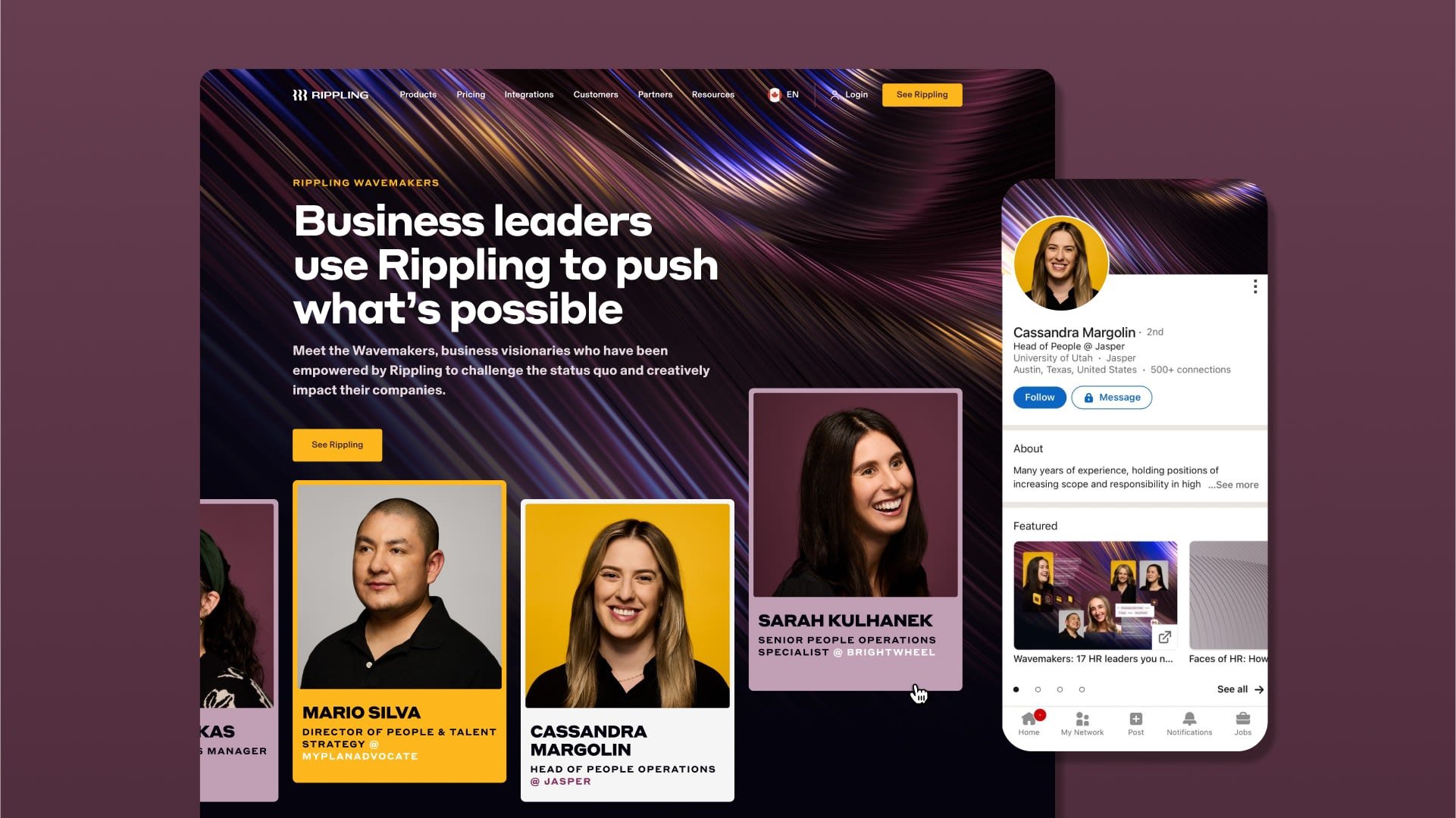 Rippling Wavemakers