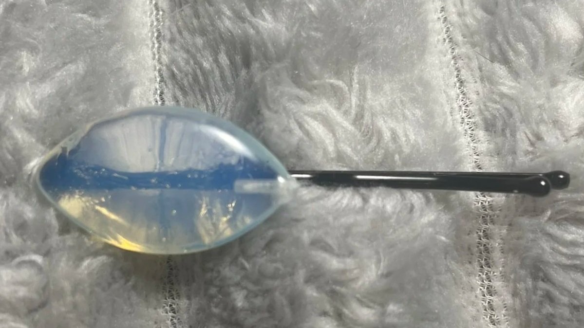 Bobby Pin, Pearl Color Charm, 2.5" Long