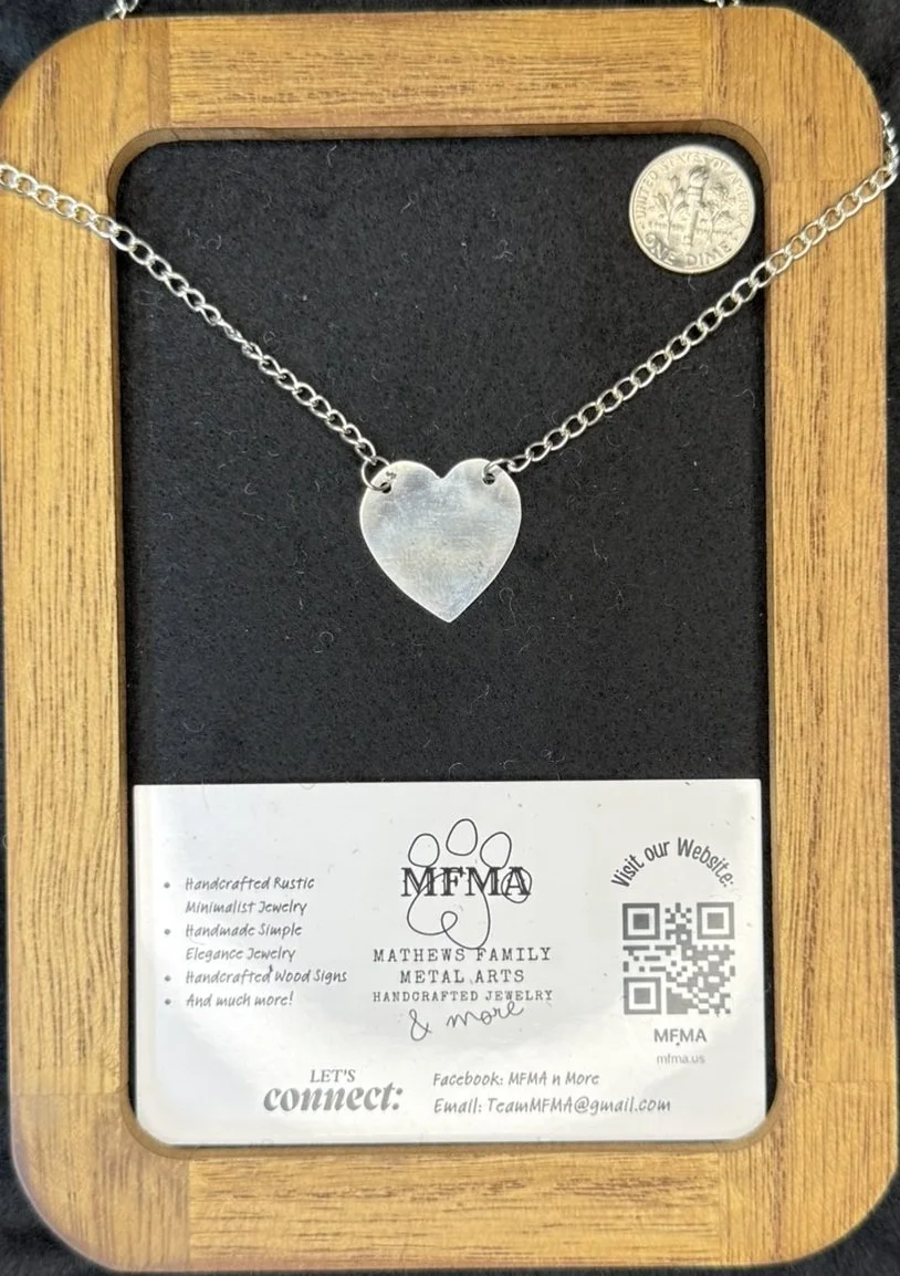 Silver Polished Heart - Handcrafted