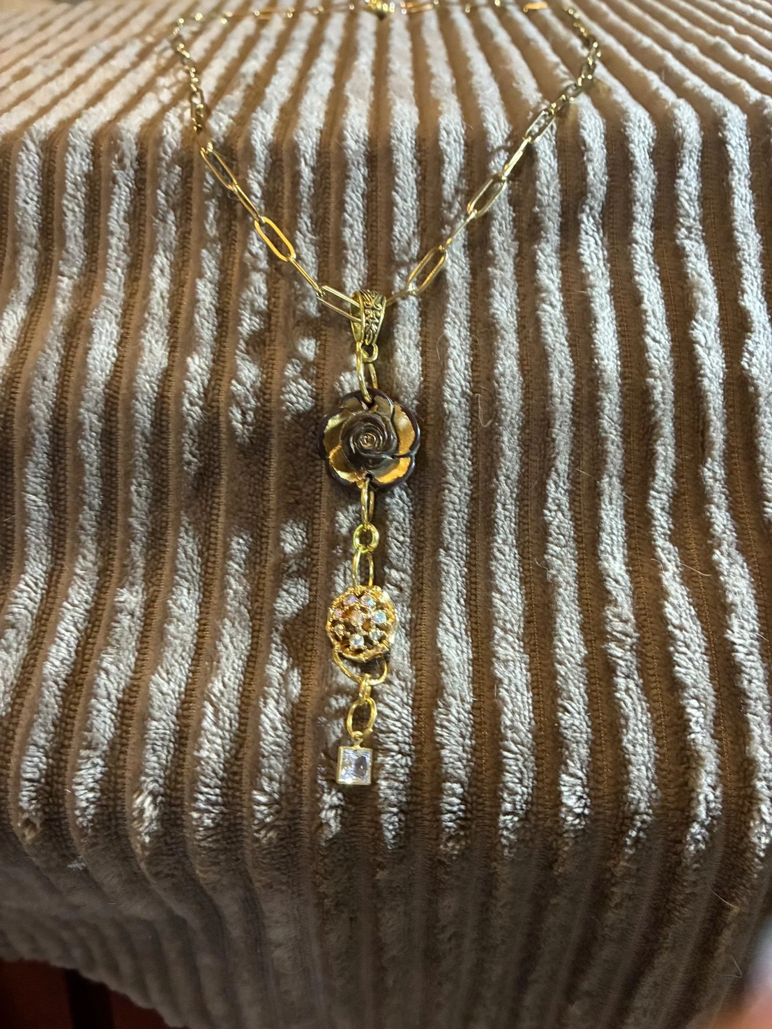 Vintage Button Necklace