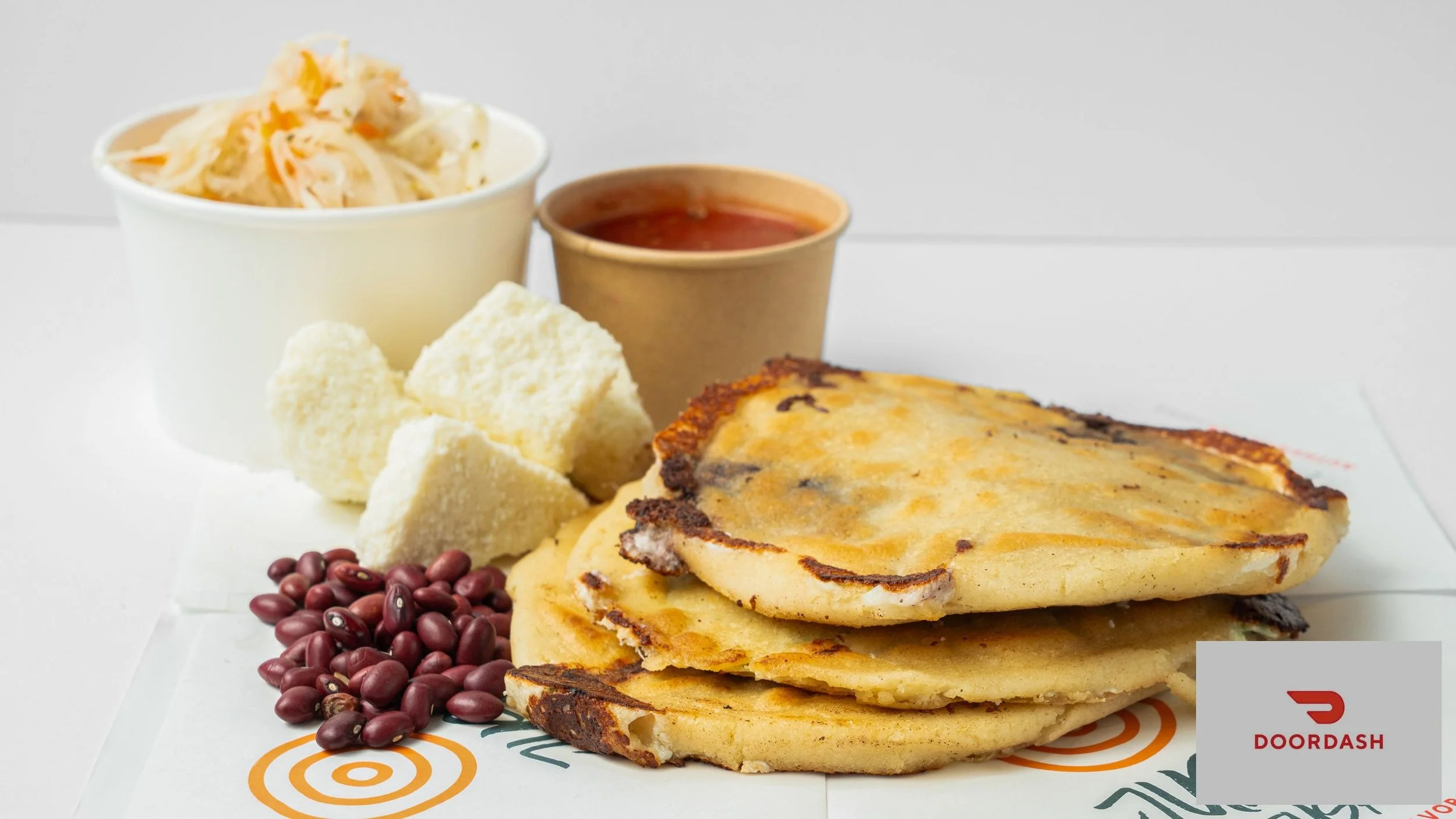 PUPUSA DE QUESO CON FRIJOLES (CHEESE & BEAN) | A comforting and vegetarian-friendly option with refried beans and cheese.