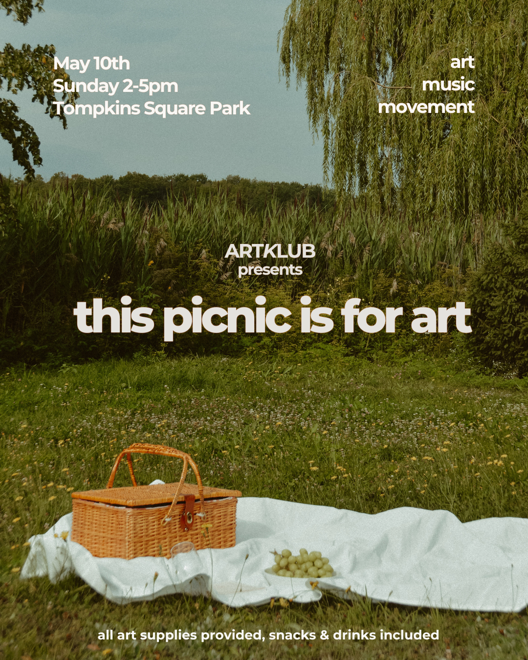 this picnic is for art