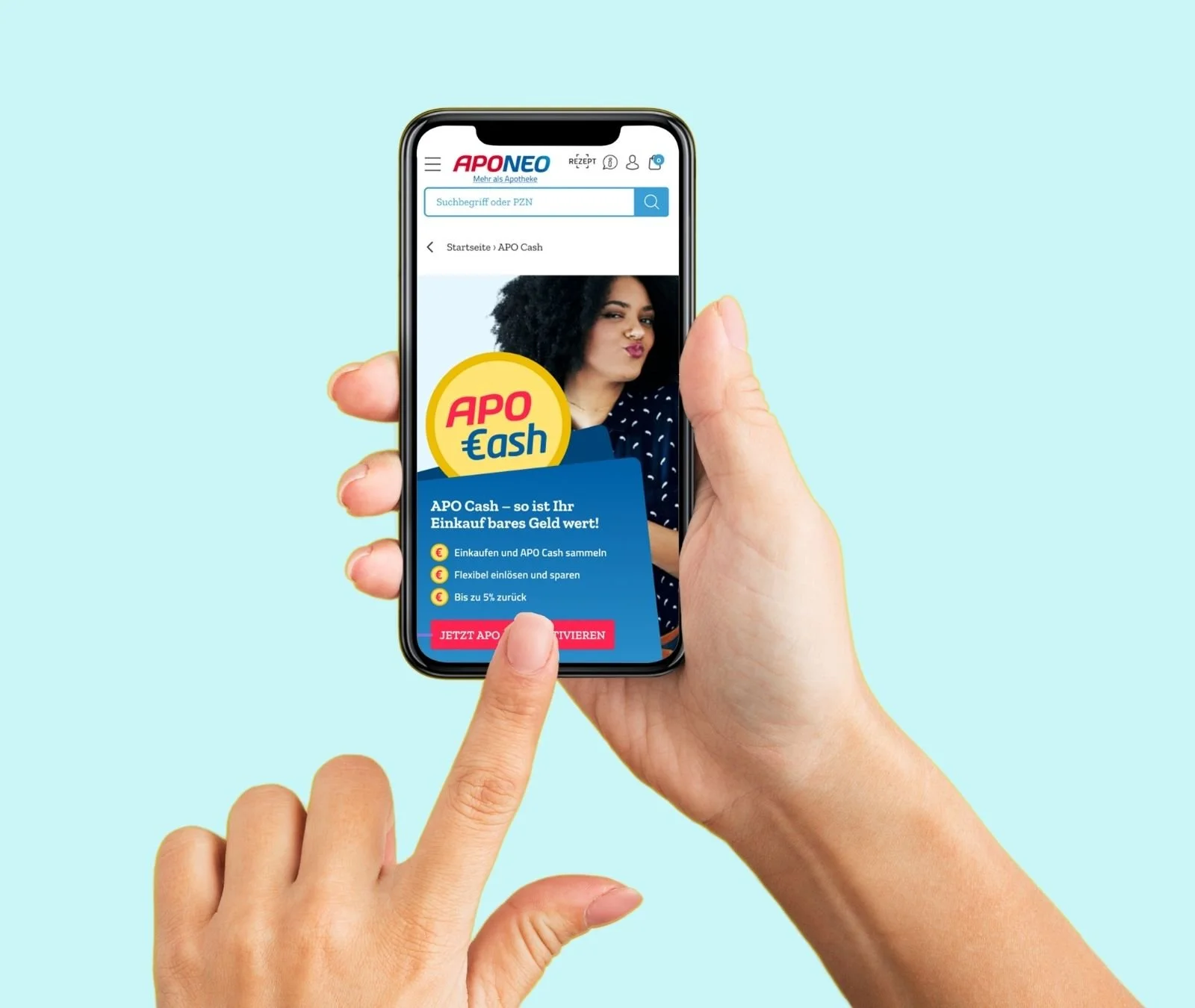 UX Design Loyalty Programm für E-Commerce Apotheke APONEO