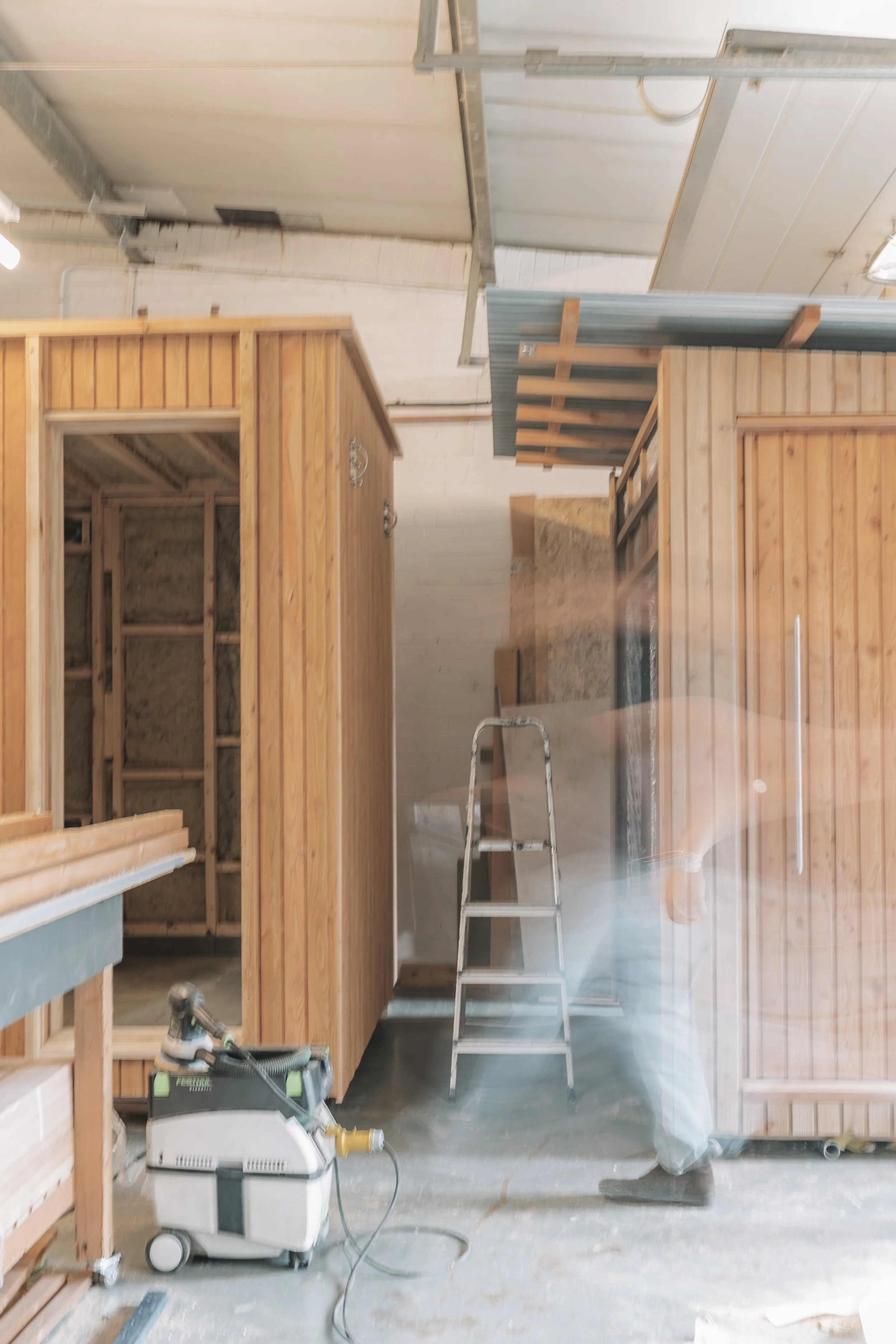 Doon workshop. Sauna and cabin manufacture