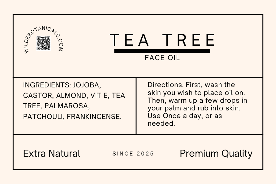 Tea Tree Powered Face Oil