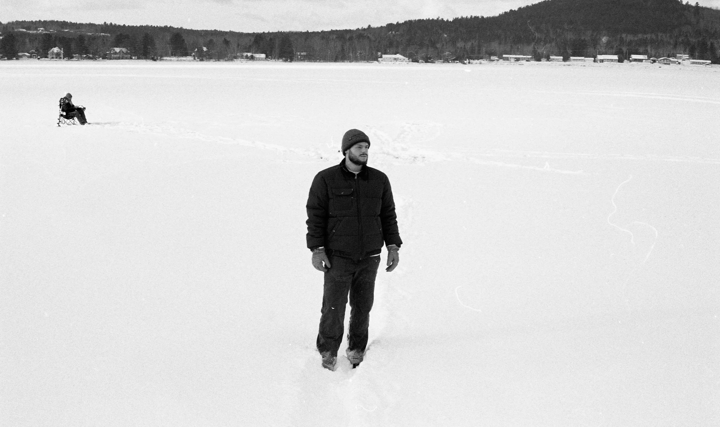 Pêche sur glace argentique