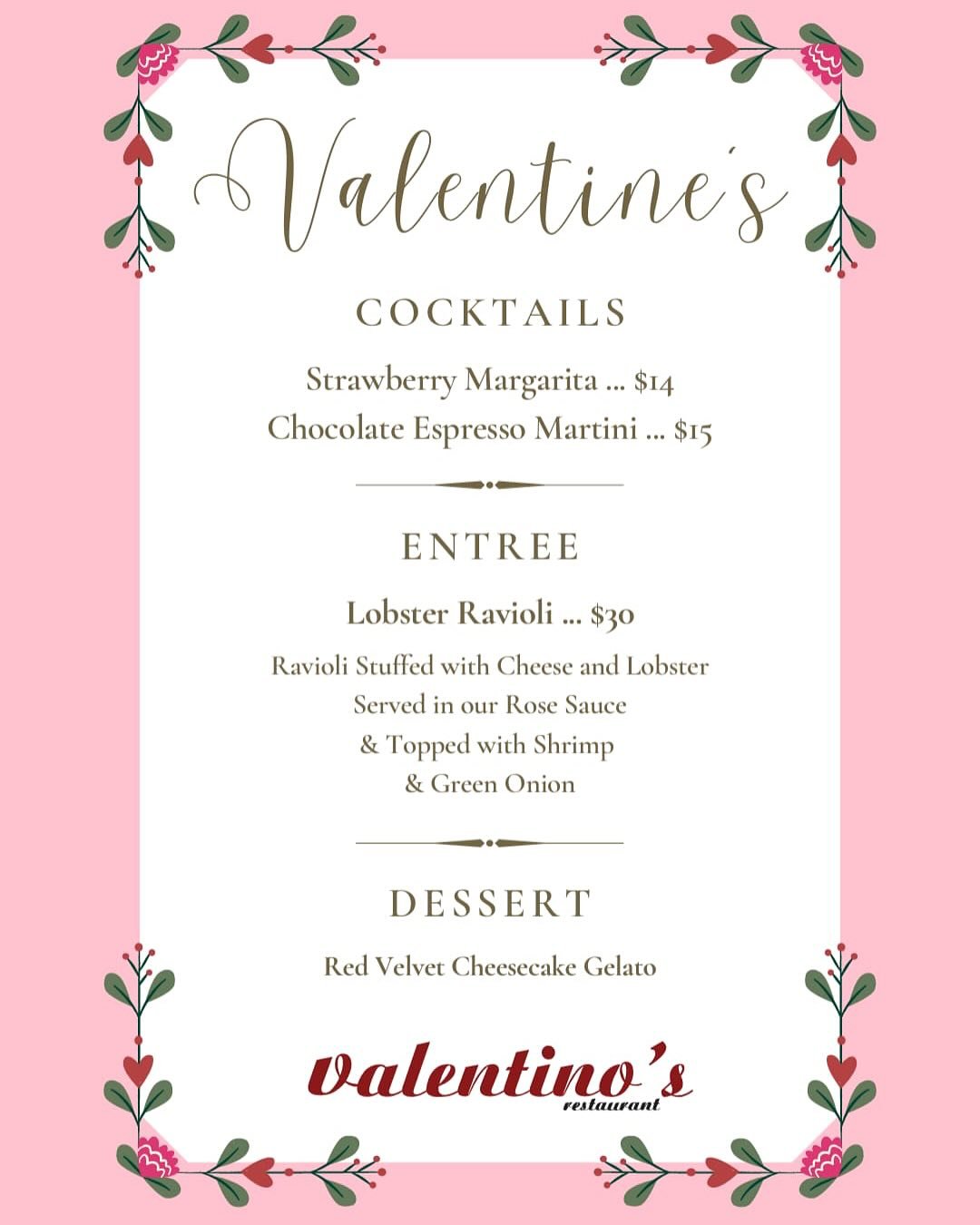 Stop by and try one of our many new features just in time for Valentine&rsquo;s Day!💖

Featuring slightly different options at both locations we guarantee there&rsquo;s something for everyone this season. 

Check out our website for all the details 