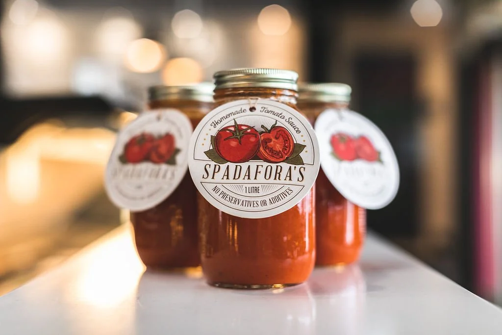 Jars of Homemade Pasta Sauce