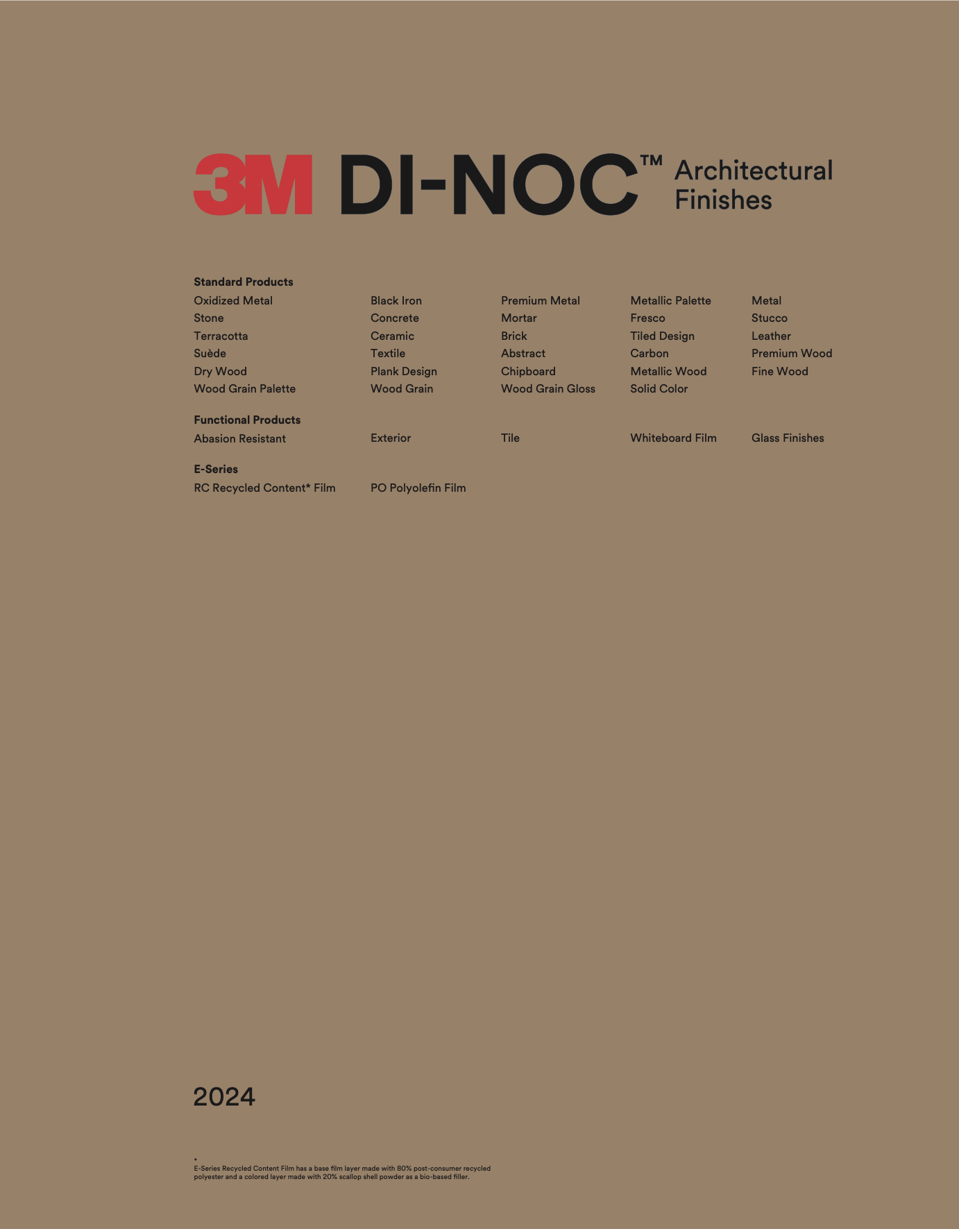 3M DiNoc Catalog | Sunset Interior Solutions, AZ
