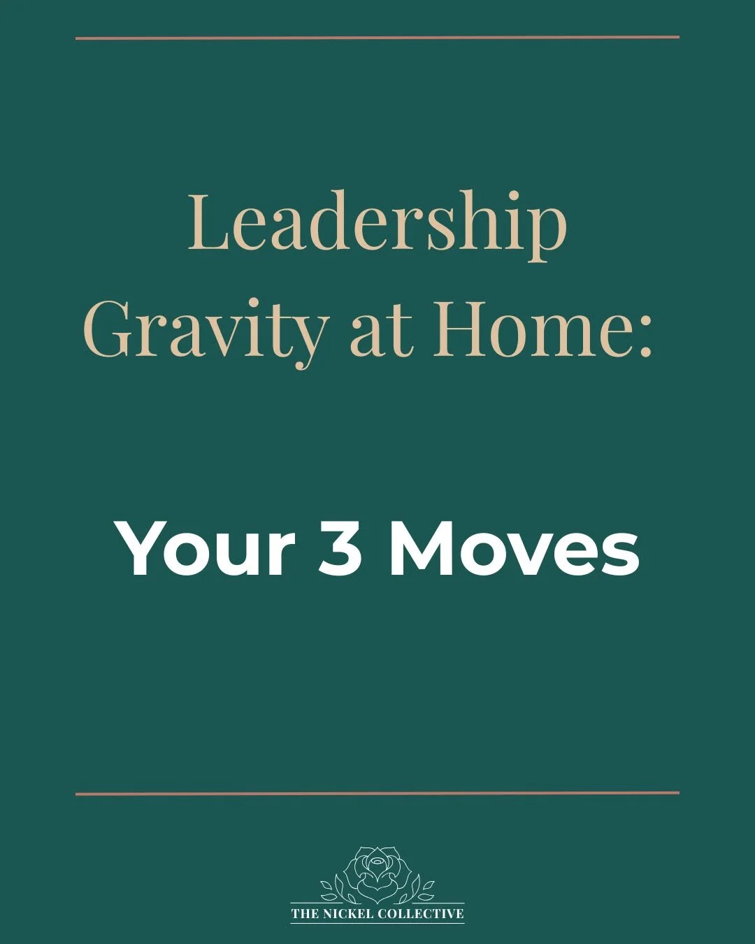 Thirty minutes. Three moves. A different version of you walking in the door.

Friday's executive action is live &mdash; link in bio. 🎙

#leadershipgravity  #burnoutrecovery  #highperformers  #thenickelcollective  #performanceunderpressure