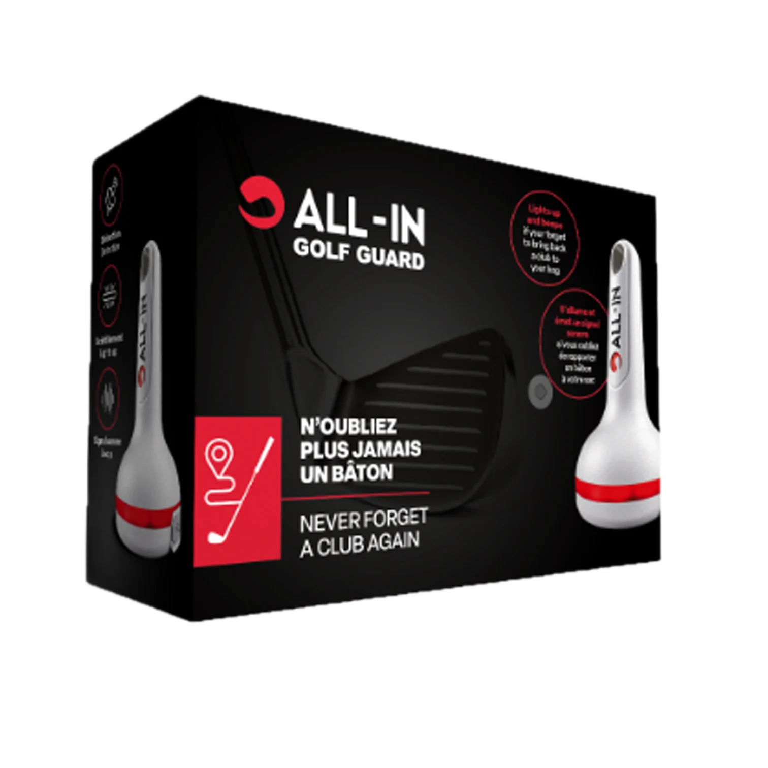 All-In Golf Guard avec trois (3) boutons émetteurs