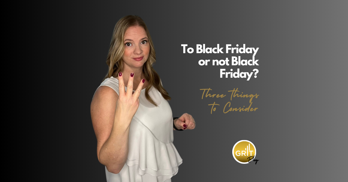 To Black Friday or Not to Black Friday: Finding the Offer That Fits