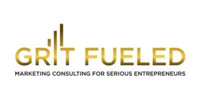 Grit Fueled logo with tagline 'Marketing Consulting for Serious Entrepreneurs'