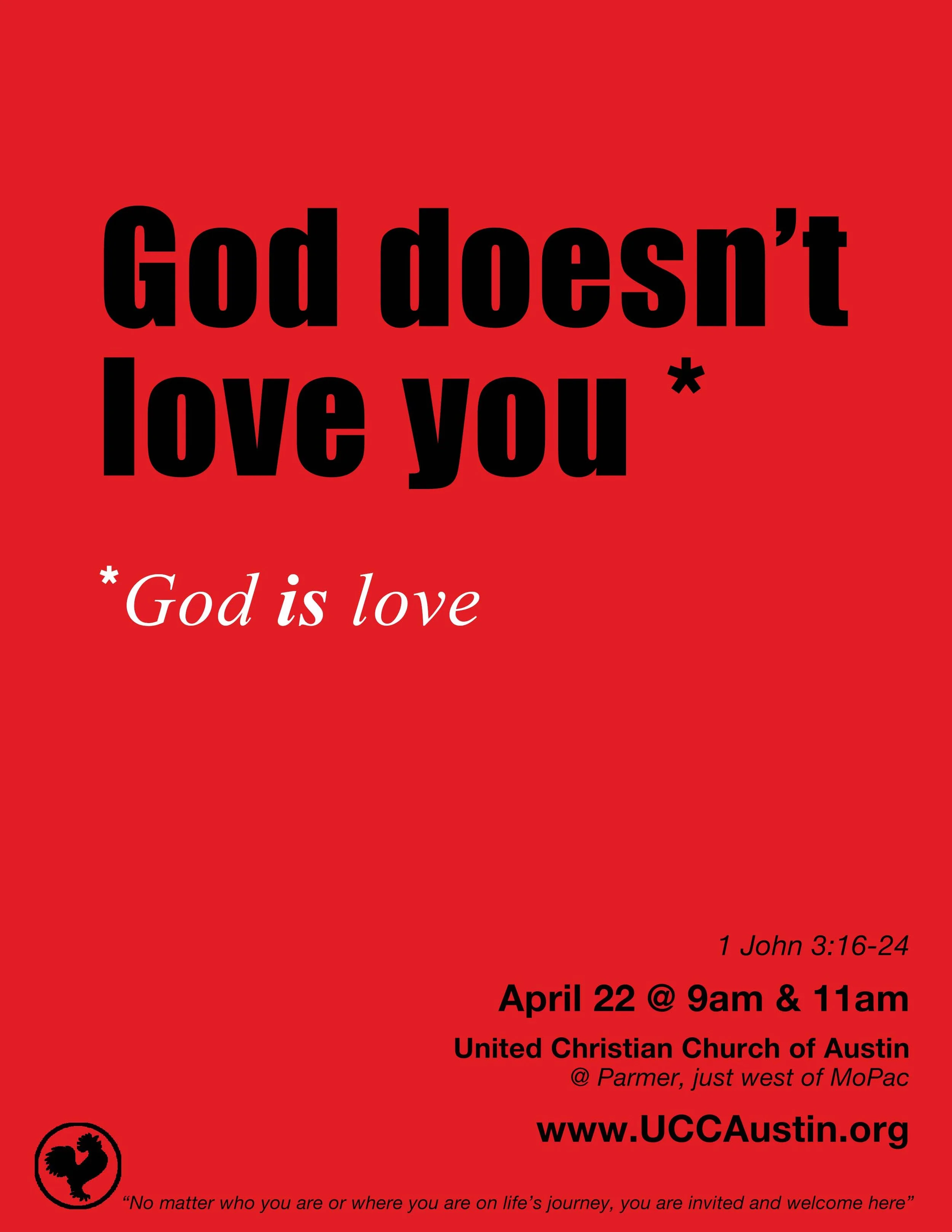 2018-04-22 God doesnt love you God is love.jpg