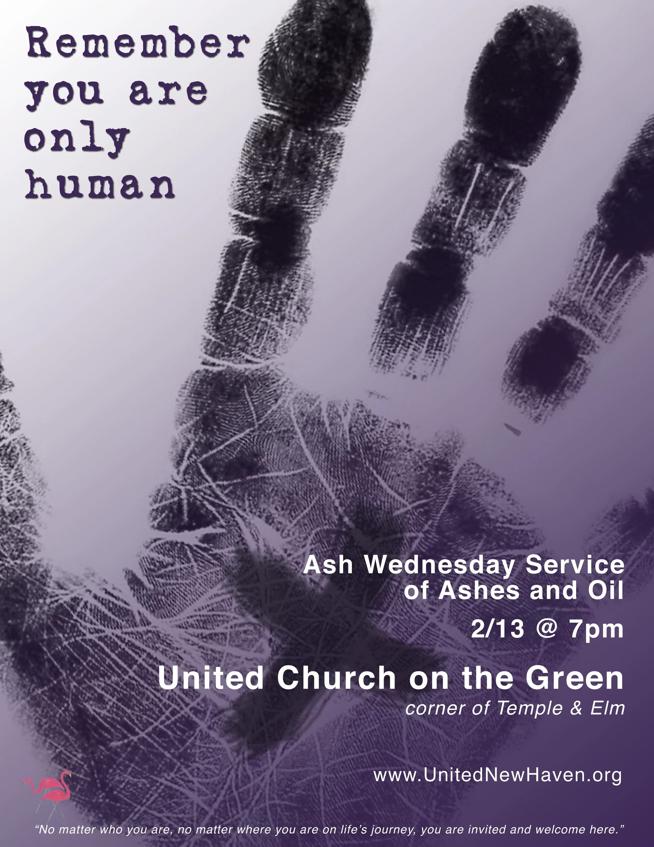 2013-02-13 Ash Wednesday Remember You Are Only Human FLYER.jpg