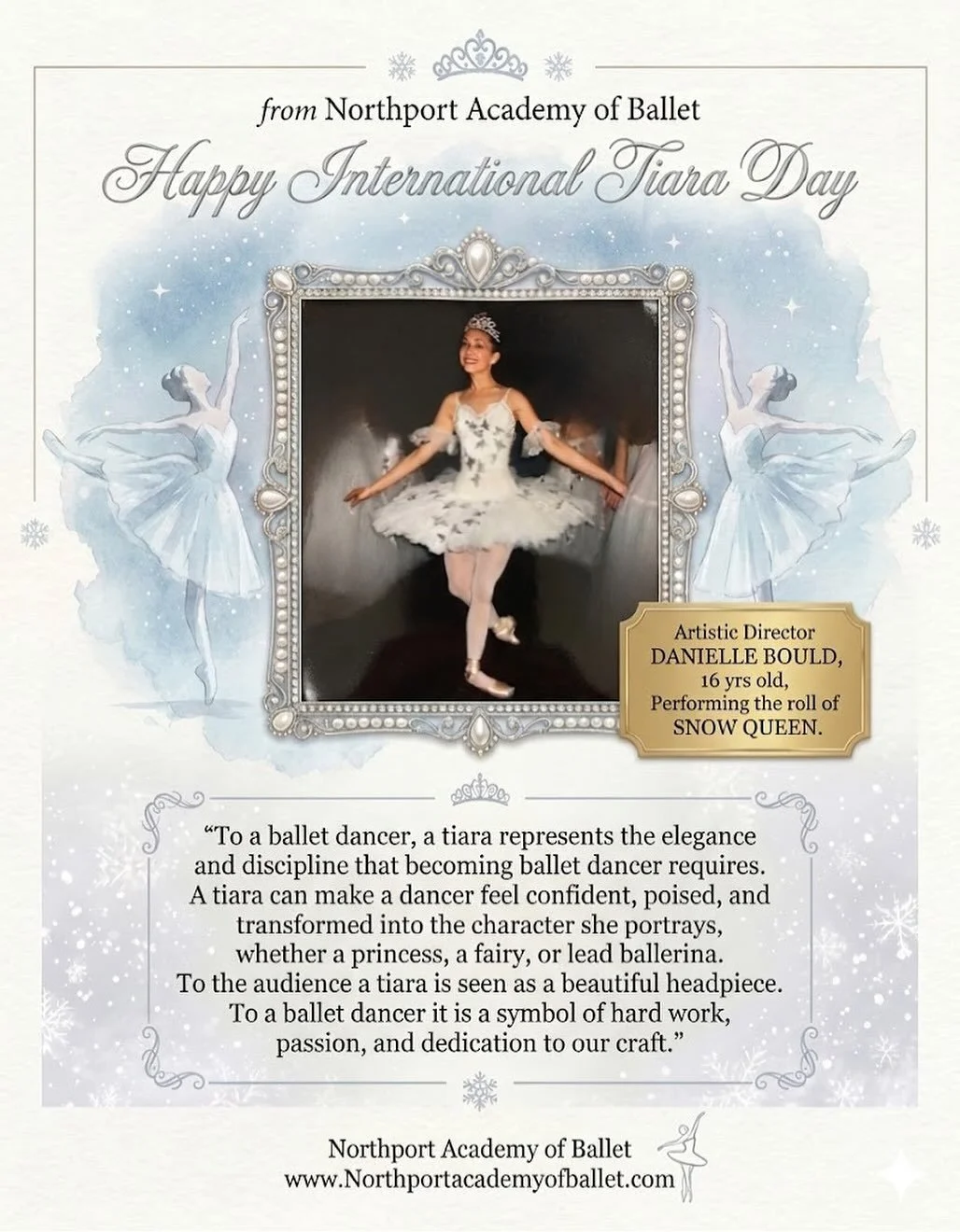 Happy International Tiara Day! 👑

#internationaltiaraday #hardworkpaysoffs #northportacademyofballet #nab #abeautifulbeginning #northportvillageny