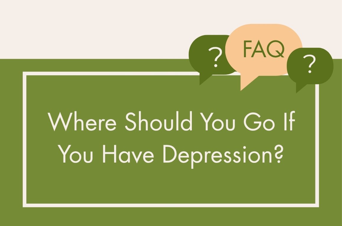 Presentation slide that asks Where should you go if you have depression?