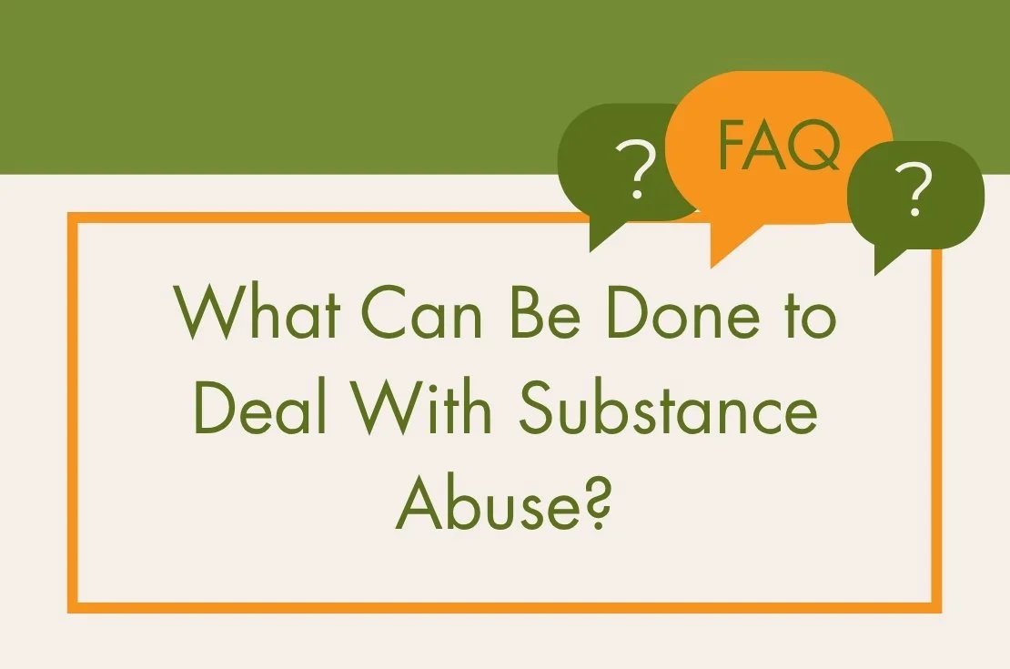 Presentation slide that asks What can we done to deal with substance abuse?