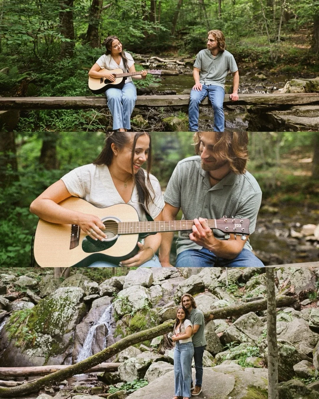 Exploring Hacklebarney State park with Gavin &amp; Anna last night was a joy. We can&rsquo;t wait for to capture their wedding day next June. 
.
.
#pennsylvaniaweddingphotographer #newjerseyweddingphotographer #newjerseywedding #njweddingphotographer
