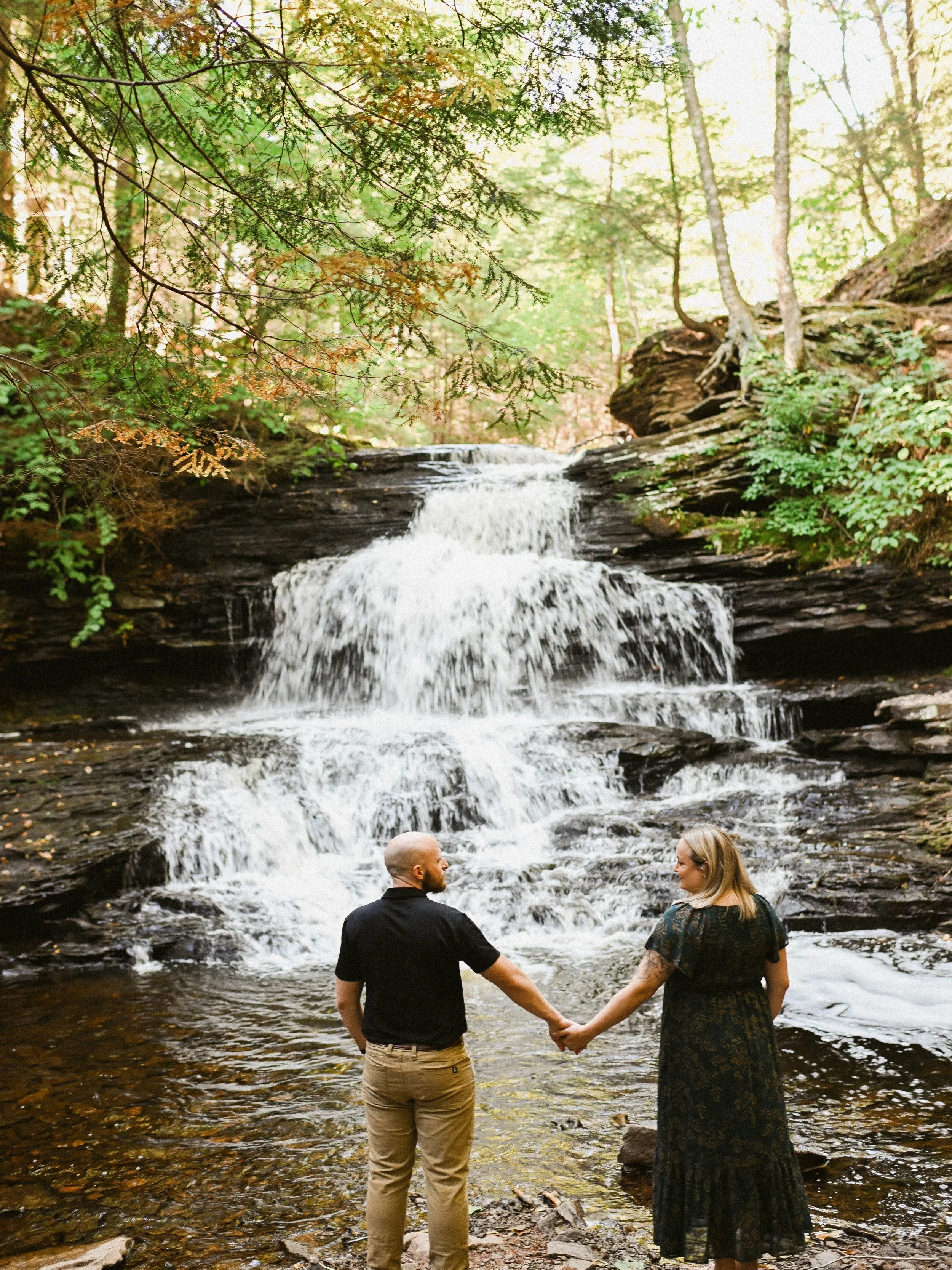What a joy it was to hang out with Andrew &amp; Amanda last night at Ricketts Glen.
.
.
Pennsylvania wedding photographer
PA wedding photographer
New Jersey wedding photographer 
NJ wedding photographer
Adventurous photographer
Waterfall engagement s