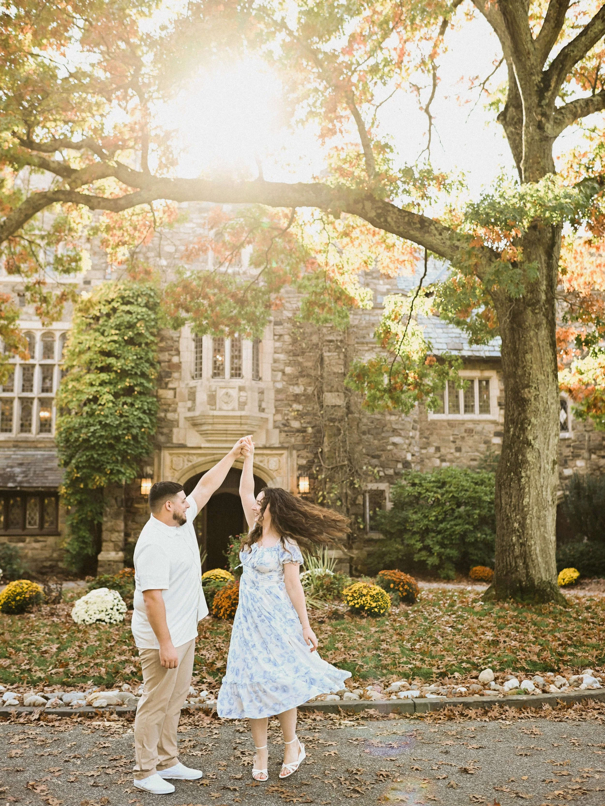 Obsessed with these previews from Frank &amp; Alex&rsquo;s engagement session yesterday at Skylands Manor! 
.
.
New Jersey wedding photographer; New Jersey engagement session; Skylands manor wedding photographer; Skylands manor; nj wedding photograph