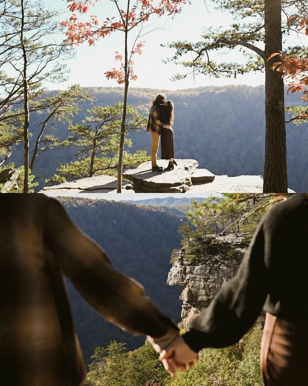 Last night with Matt &amp; Jenna in New River Gorge 🍂
.
.
Pennsylvania wedding photographer; Virginia wedding photographer; Virginia elopement photographer; West Virginia elopement photographer; east coast elopement photographer; Catskills elopement