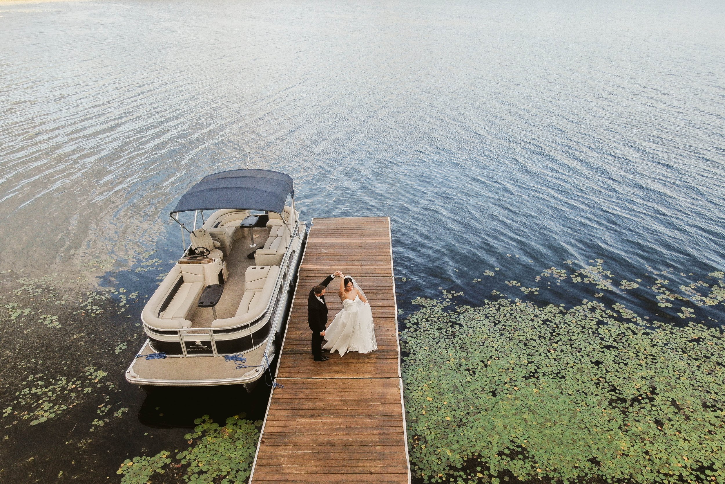 Wedding Drone Photo; North Shore house Wedding; New Jersey Wedding Photographer