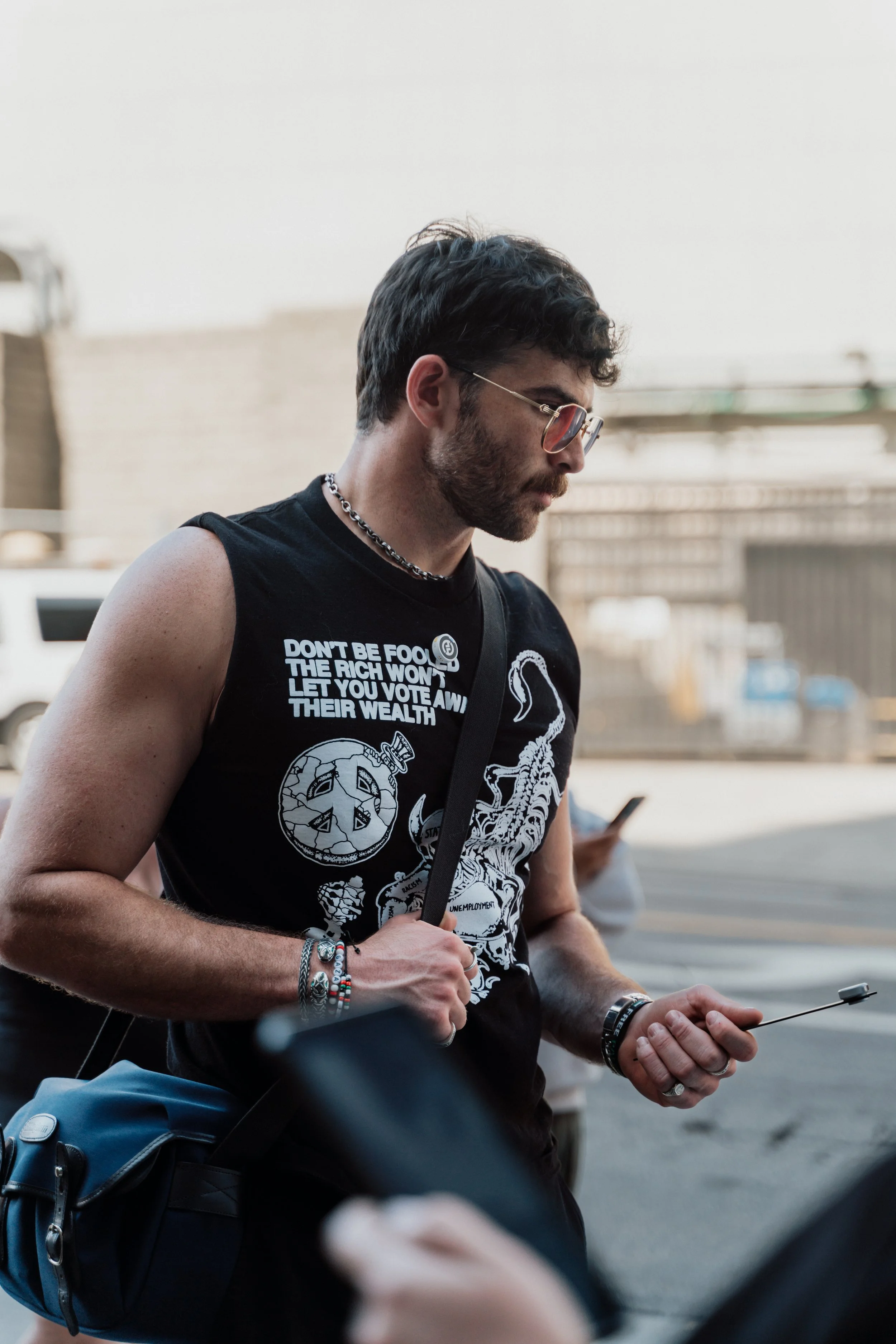 Hasan Piker @ Bernie Sanders rally 2025