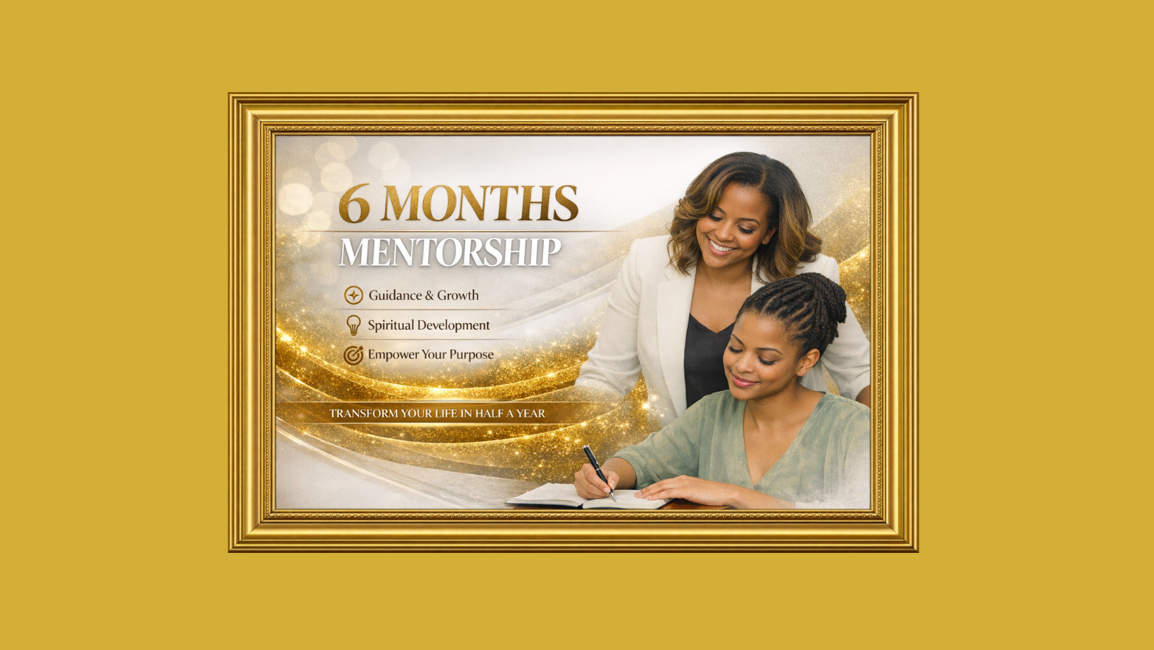 ONE TIME PAYMENT for 6-Month Mentorship Program: Grow, Lead, Thrive