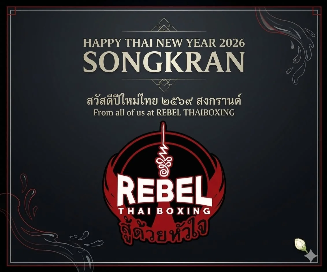 HAPPY SONGKRAN 2026! 💦🇹🇭
From the ring to the streets, the Rebel Thaiboxing family wishes you a powerful and refreshing Thai New Year!
Songkran is all about washing away the old to make room for new strength, new goals, and new victories. Whether 