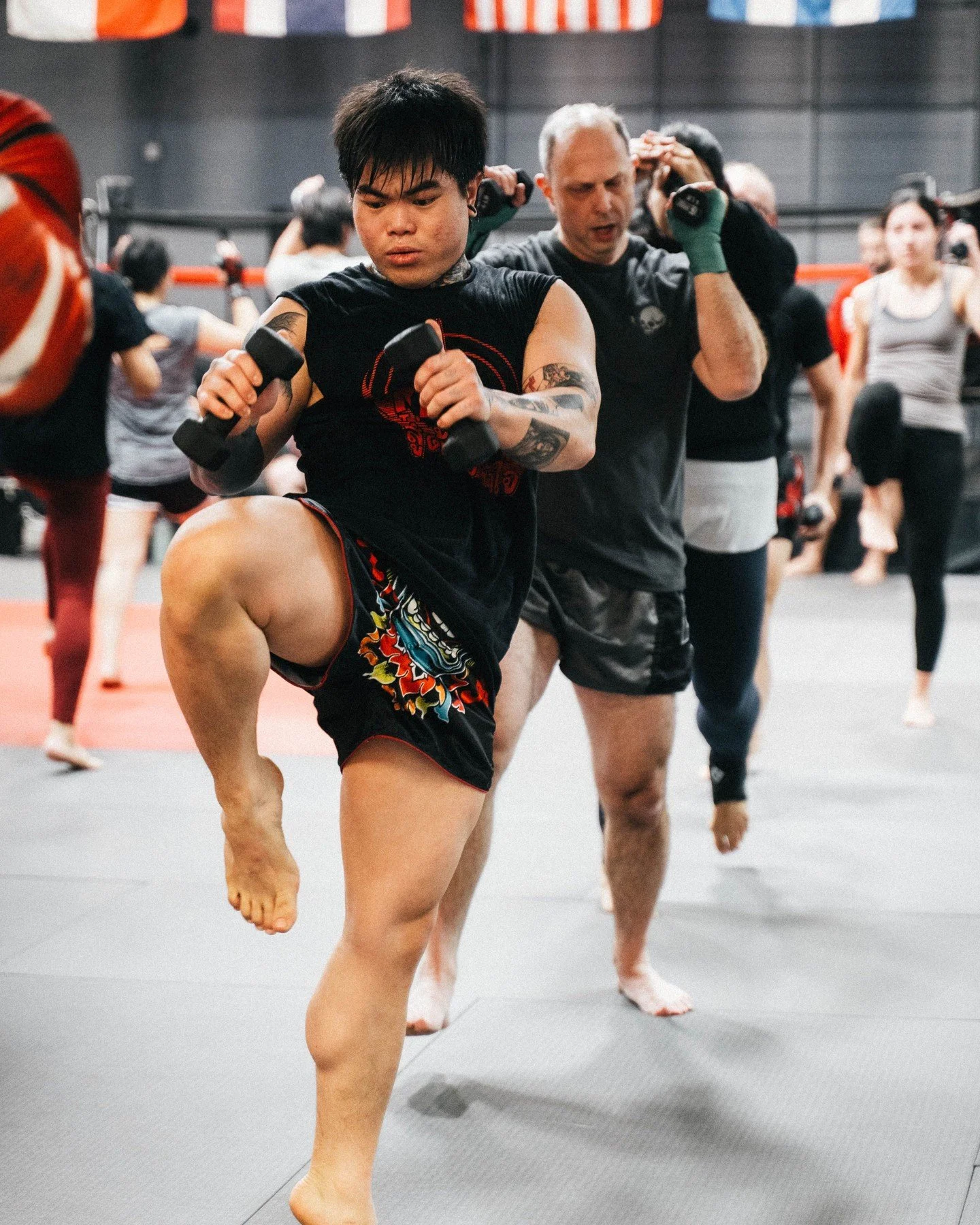 Conditioning is important for technique🥊

Balance, posture, and controlled movement under fatigue all matter. Even in strength work, you&rsquo;re building the mechanics that carry into knees, clinch, and overall endurance. 👊

Strong fighters are bu