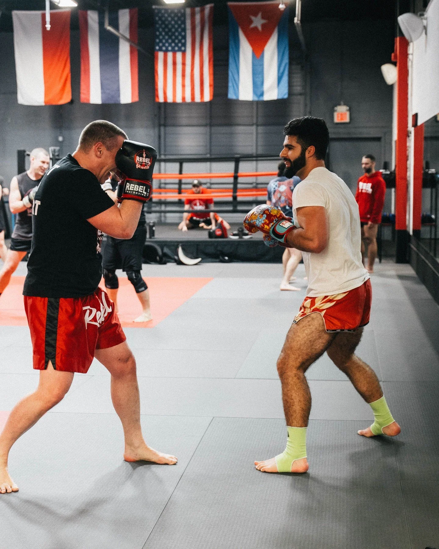 Sparring is where technique starts becoming real. 🥊

Working with teammates teaches timing, distance, reactions, and control in a way bag work alone never can.

You learn to read movement, make adjustments, and apply technique with another person gi