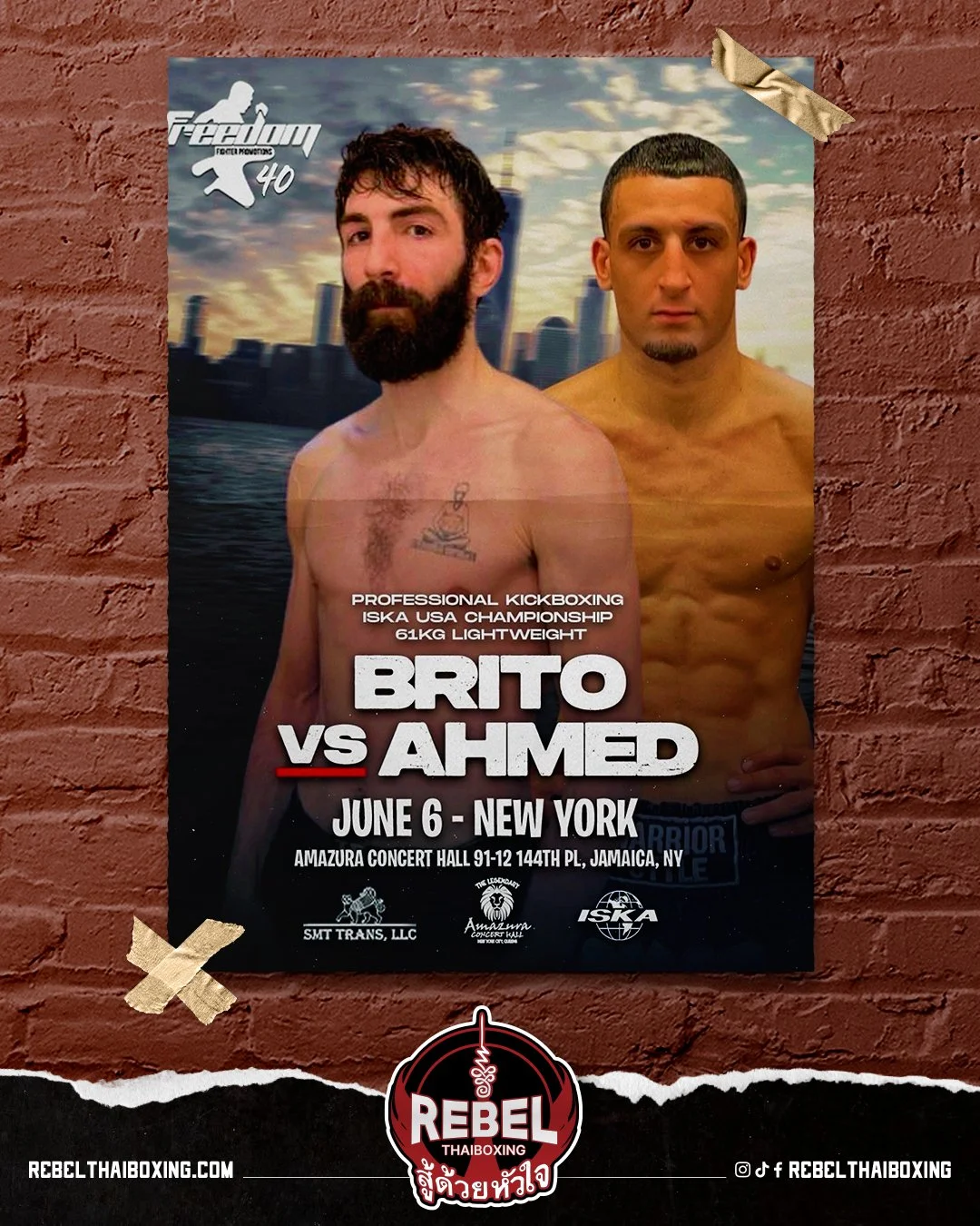 Fight week. 🥊

Coach Omar Ahmed steps back into the ring on June 6th for the ISKA USA Professional Kickboxing Championship.

Months of preparation. Countless rounds. Now it's time to perform.

Let's show our support and wish Coach Omar the best as h