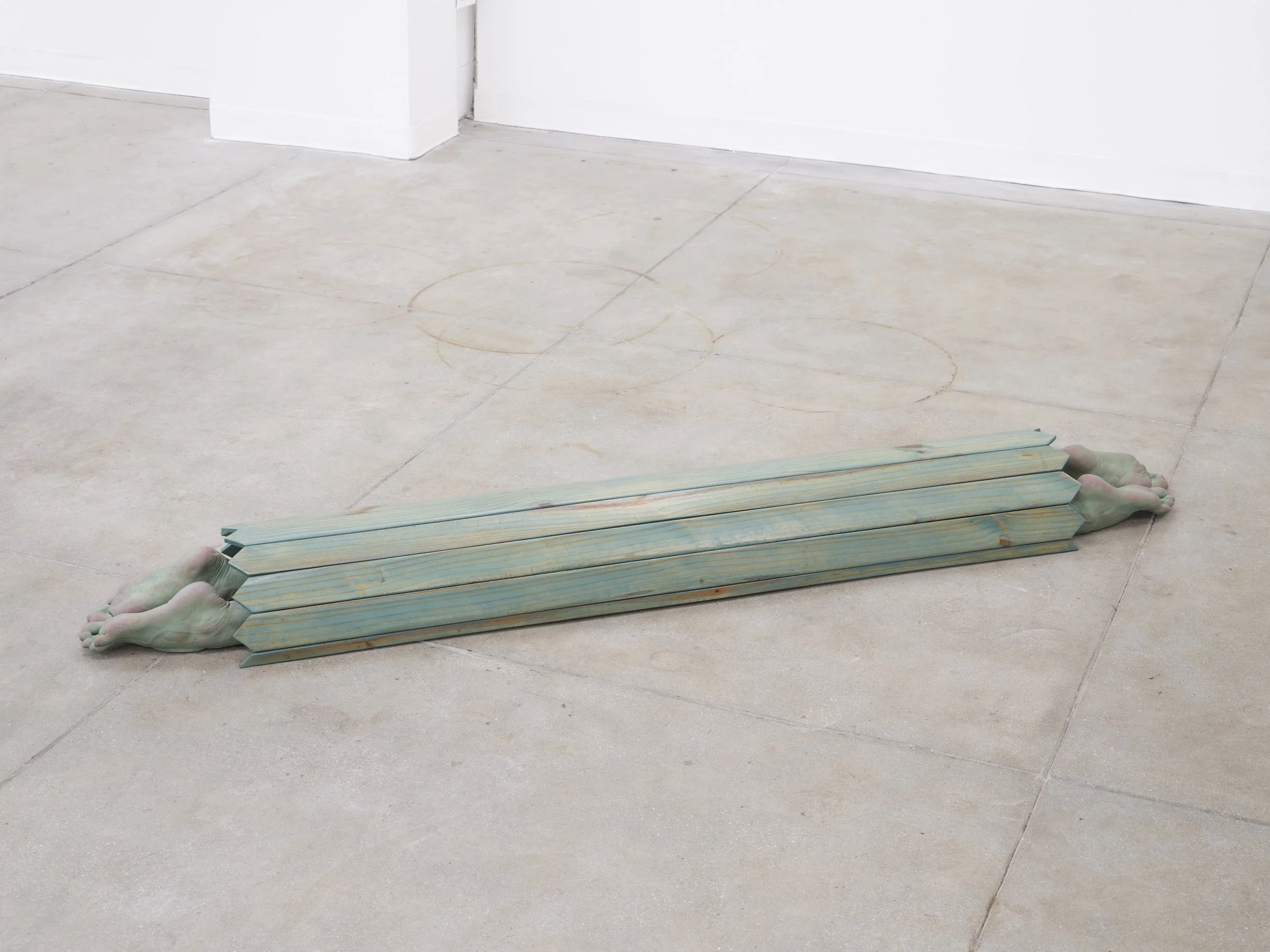 The sculpture, "Meet Me in the Middle" by Andrius Alvarez-Backus