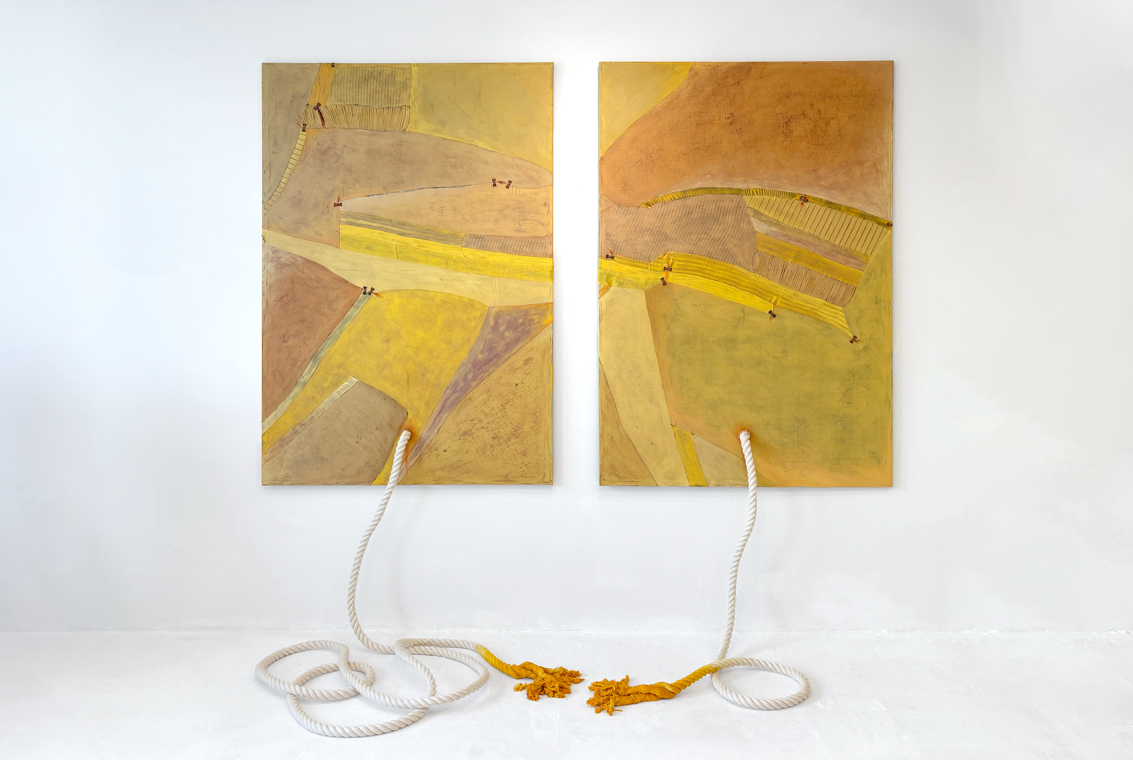 The painting, "Wherein I Long to Love You Longer" by Andrius Alvarez-Backus