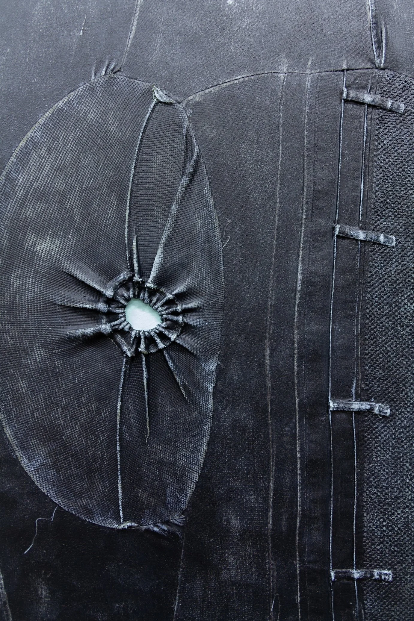 The painting "Where Are You in Me?" by Andrius Alvarez-Backus