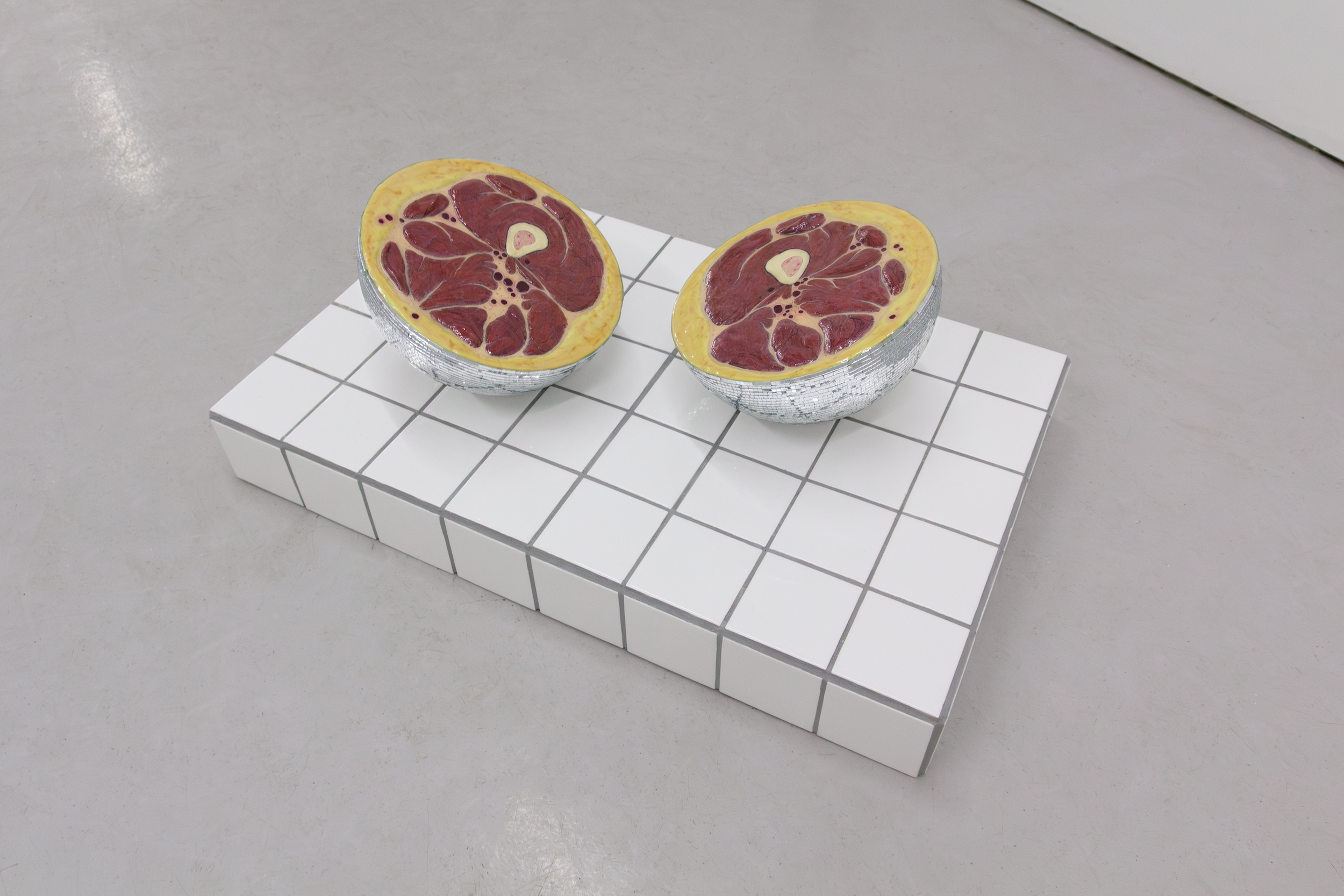 The sculpture, "I Was Softer Then" by Andrius Alvarez-Backus