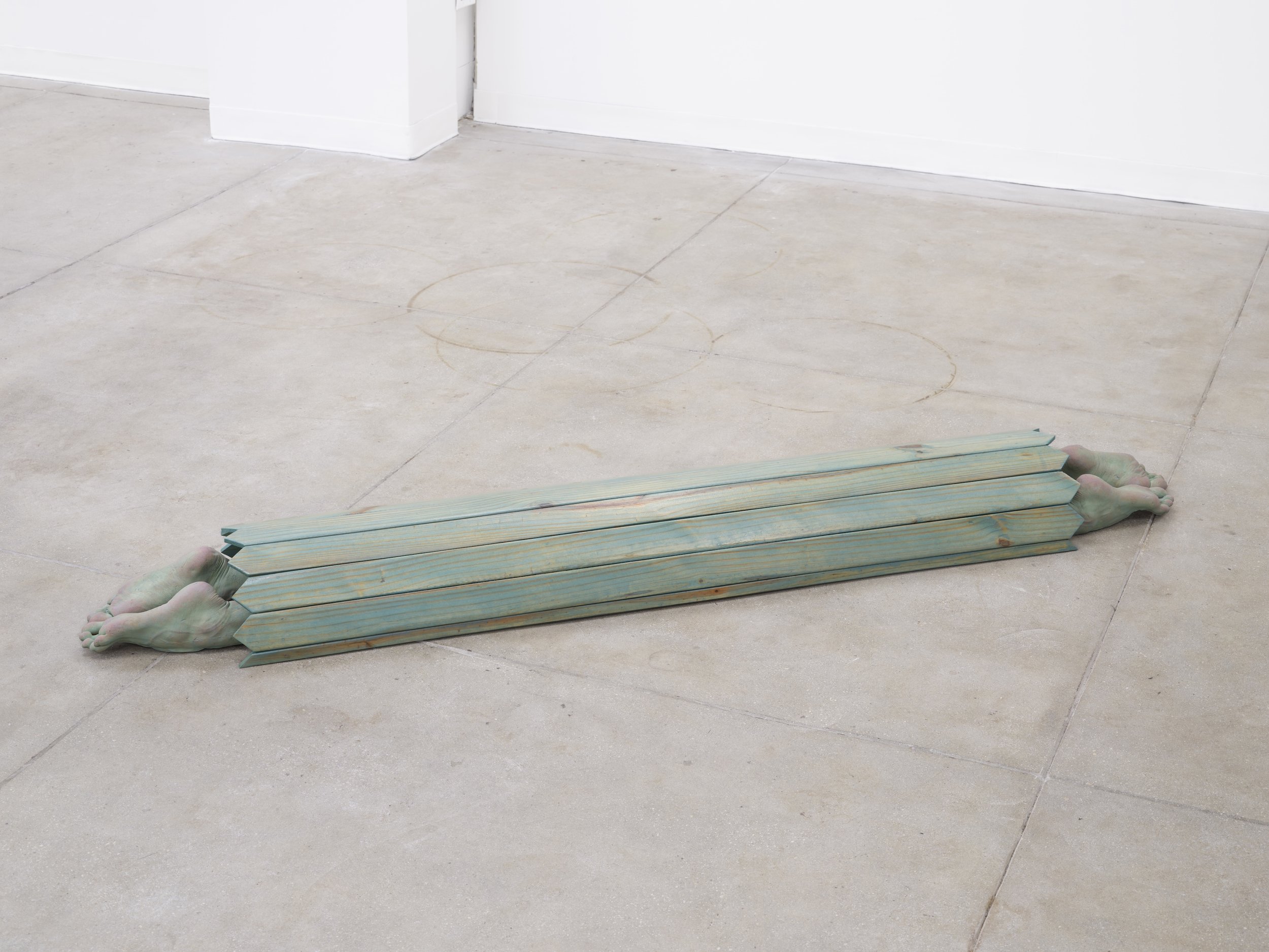 The sculpture, "Meet Me in the Middle" by Andrius Alvarez-Backus