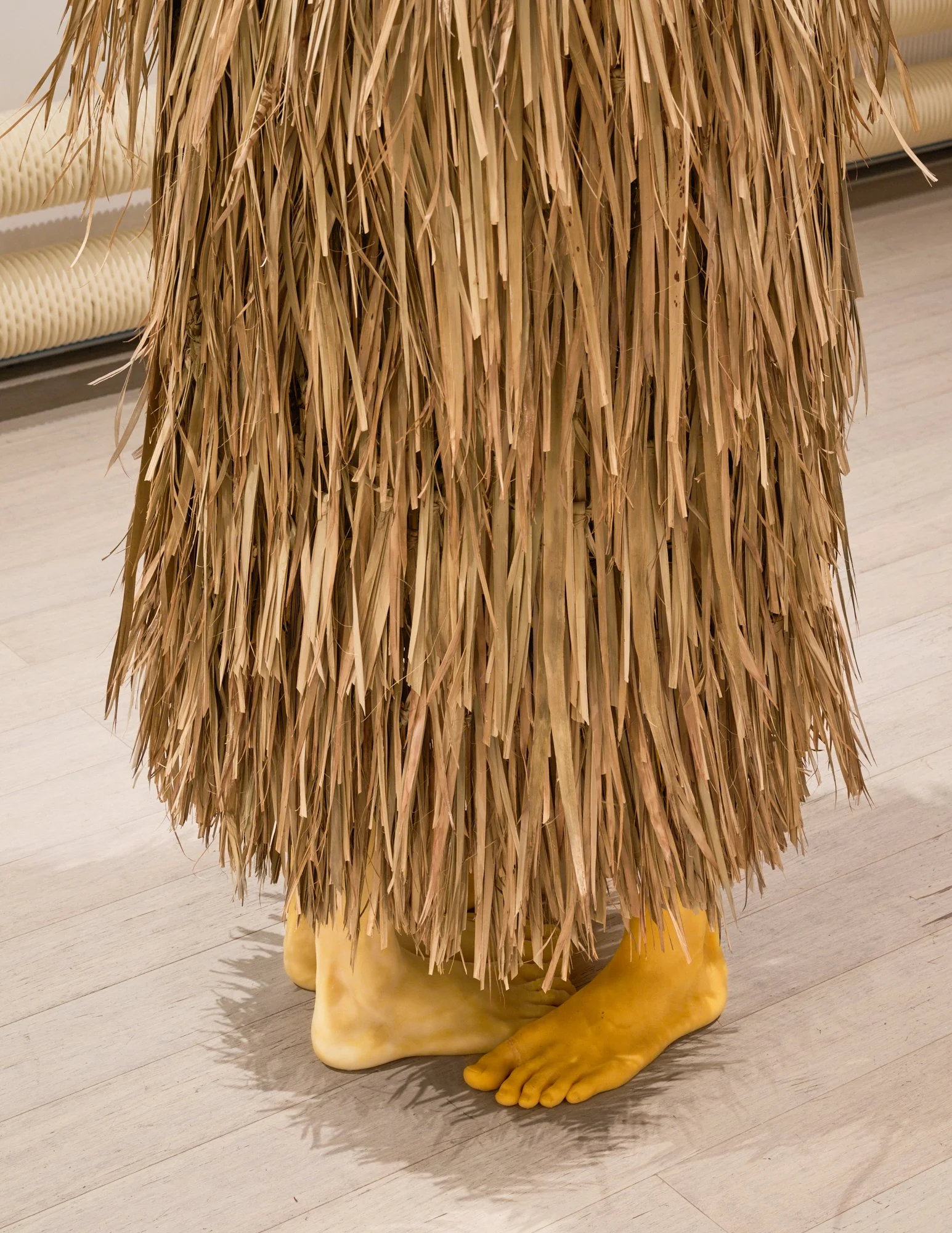 The sculpture, "Be With Me (Not Here, Not There Either)" by Andrius Alvarez-Backus