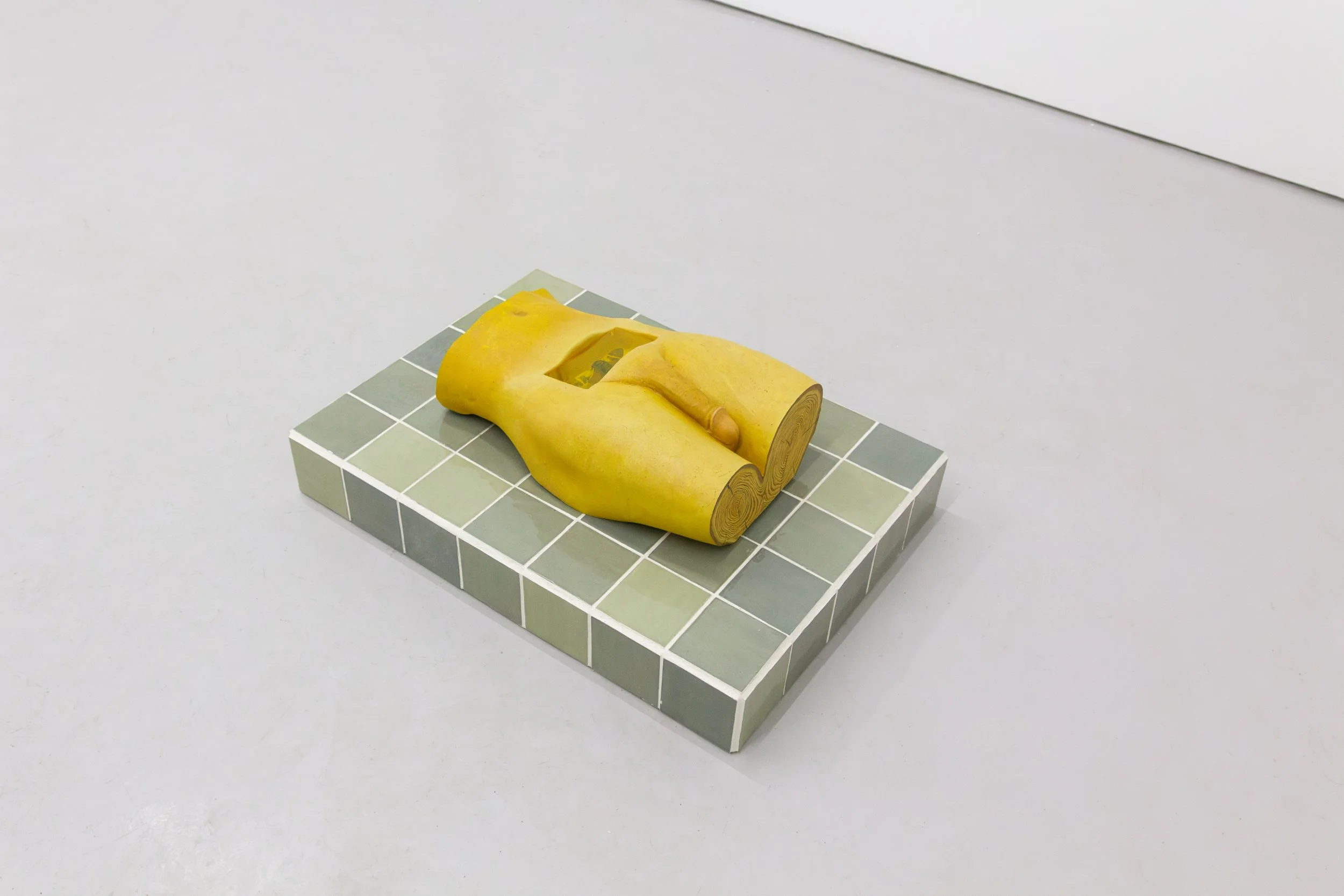 The sculpture, "You Know His Name and I Do Too" by Andrius Alvarez-Backus