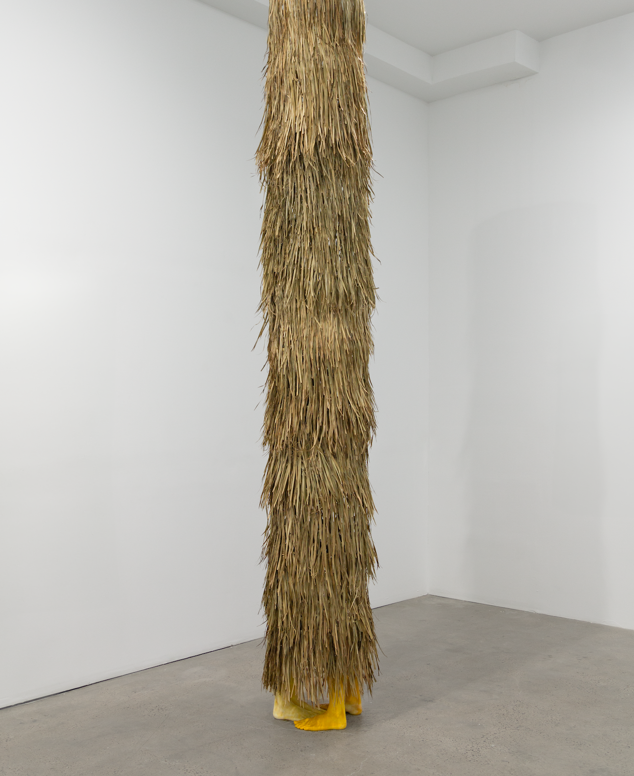 The sculpture, "Be With Me (Not Here, Not There Either)" by Andrius Alvarez-Backus